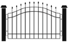 aluminum fence icon